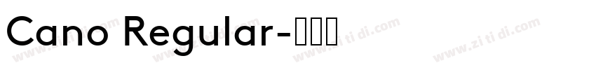 Cano Regular字体转换